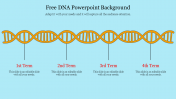 Stunning Free DNA PowerPoint Background Template